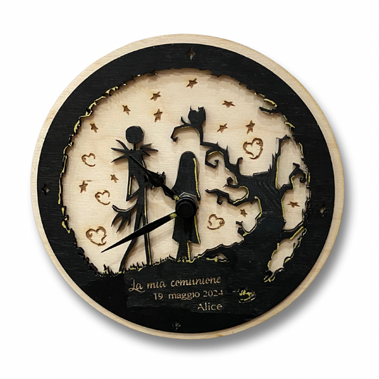 Bomboniera orologio compatibile jack e sally -  Personalizzabile - made in Italy
